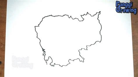 drawing cambodia|How to Draw Map of Cambodia .